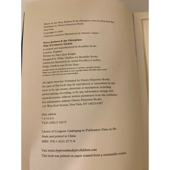 PERCY JACKSON & THE OLYMPIANS Book Hardcover 1st Edition - Picture 2 of 12